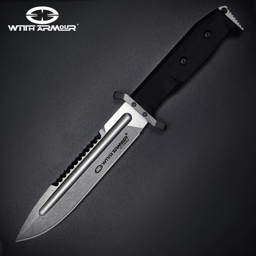 Expendable Knife With Armor – D2 Steel, G10 Handle | Versatile for EDC and Outdoor