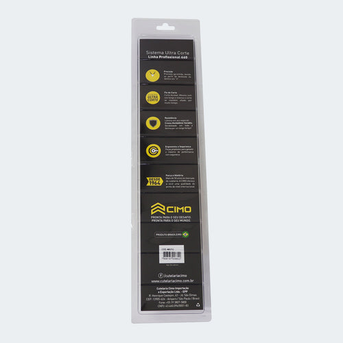 Cimo Stainless Steel Knife with Anti-Bac Handle. Leather Stripper – 660/TC