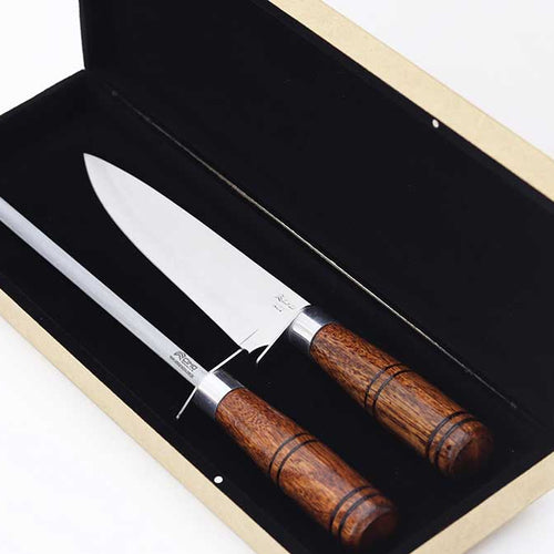 Chef BBQ Set - 8” Chef Knife 2350/8 and Honing Steel 2020/8 with Case - 2350/8 K1