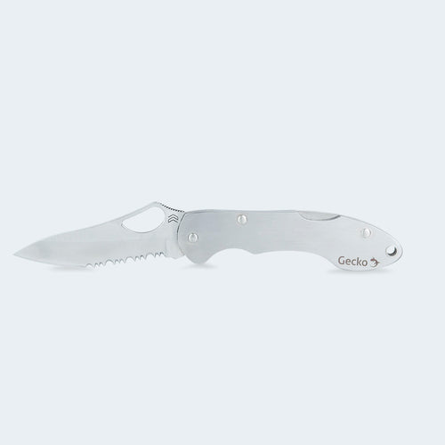 Cimo Gecko 7 Roping Stainless Steel Pocket Knife with Clip - GE7R