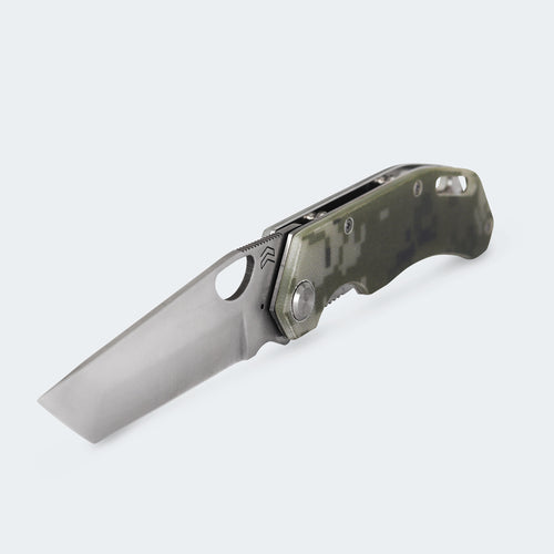 Cimo Komodo Tanto Stainless Steel Knife with G10 Handle and Clip - K85T-G10