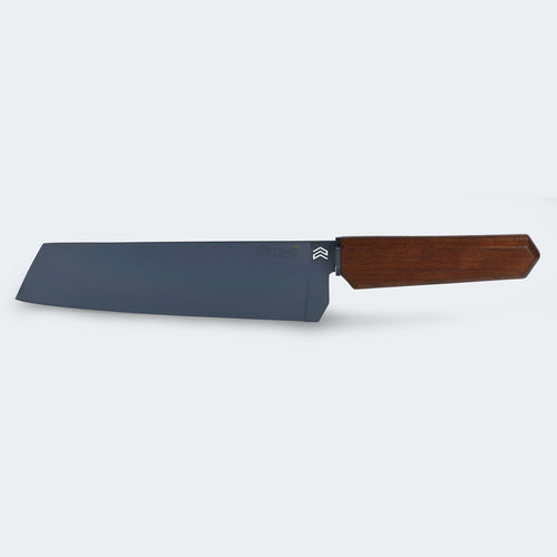 Cimo Oiti Santoku Knife 8” Black Titanium Wooden Handle with Case - 3003/8-BTI E