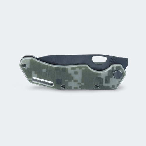 Cimo Komodo Black Titanium G10 Handle Folding Knife with Clip - K85-G10-BTI