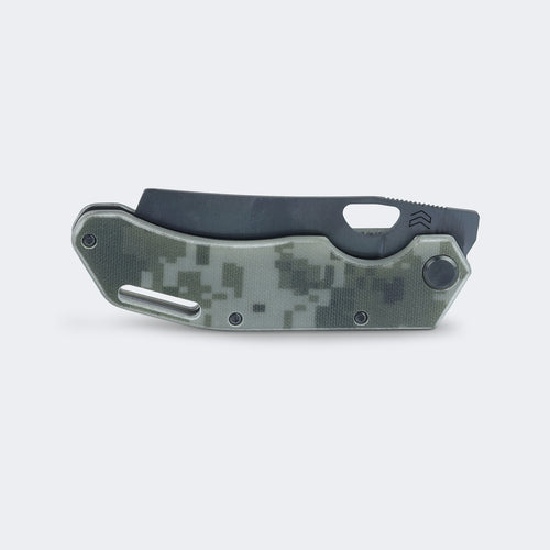 Cimo Komodo Cleaver Black Titanium G10 Handle with Clip - K85C-G10-BTI