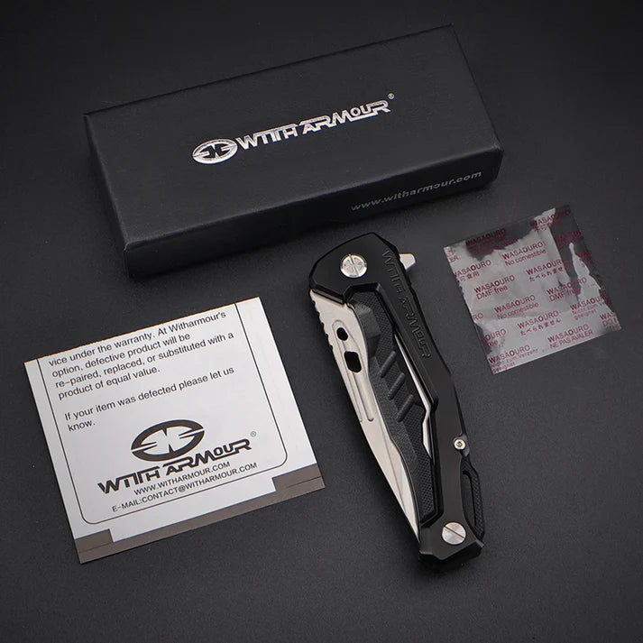 EDC Thor Folding Knife With Armour – D2 Steel, Frame Lock, G10 Handle | Strength and Precision
