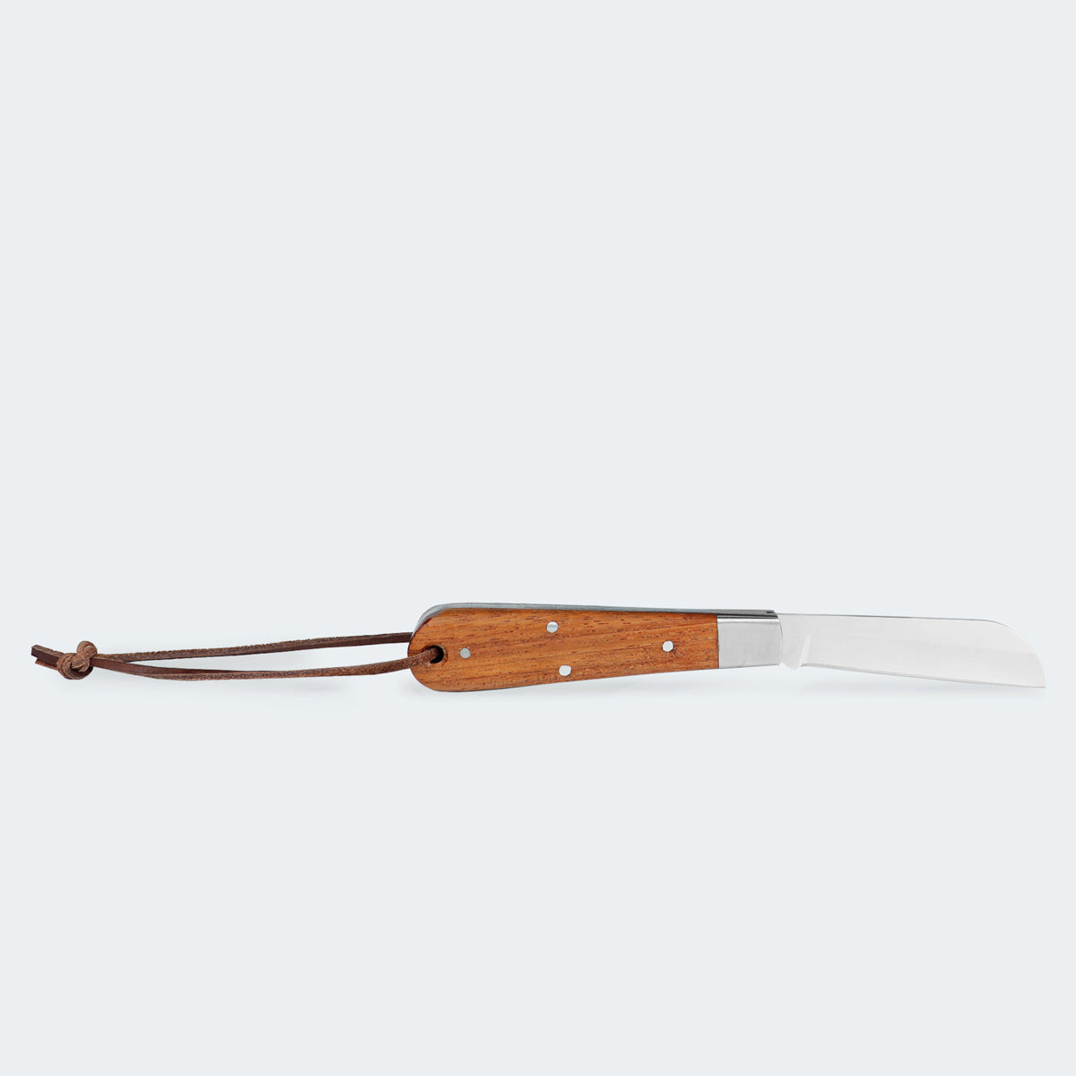 Cimo Pica Fumo Stainless Steel Penknife with Wooden Handle and Sheath - 3953/3 C/B