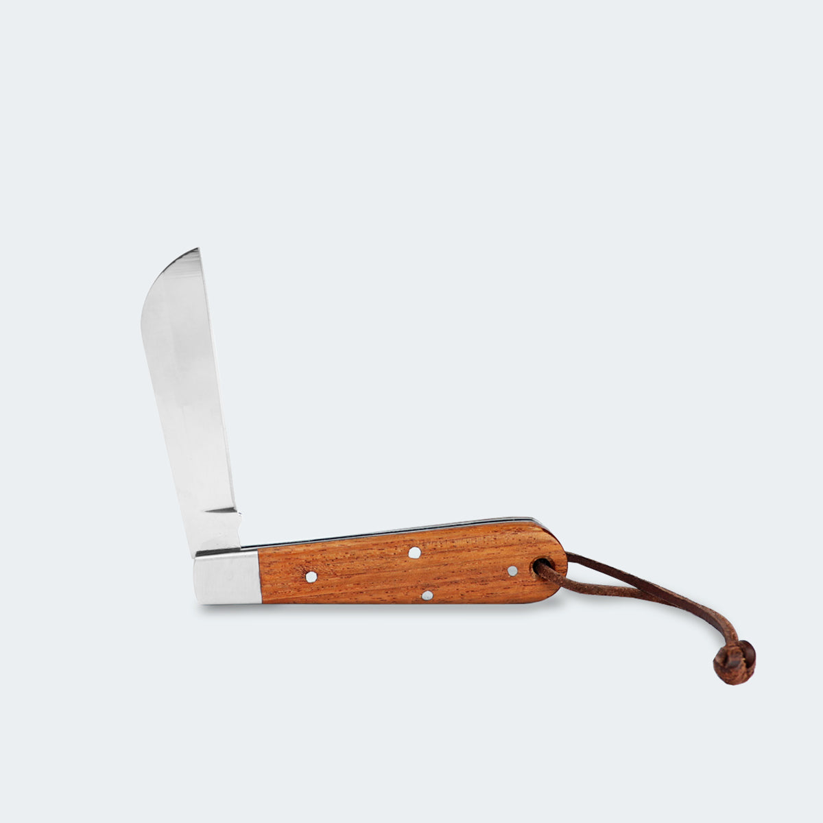 Cimo Pica Fumo Stainless Steel Penknife with Wooden Handle and Sheath - 3953/3 C/B