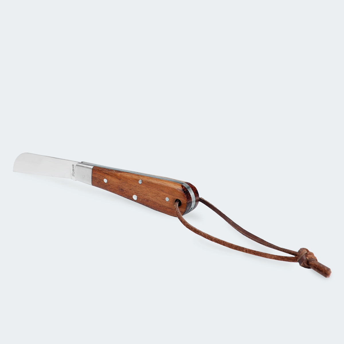 Cimo Pica Fumo Stainless Steel Penknife with Wooden Handle and Sheath - 3953/3 C/B