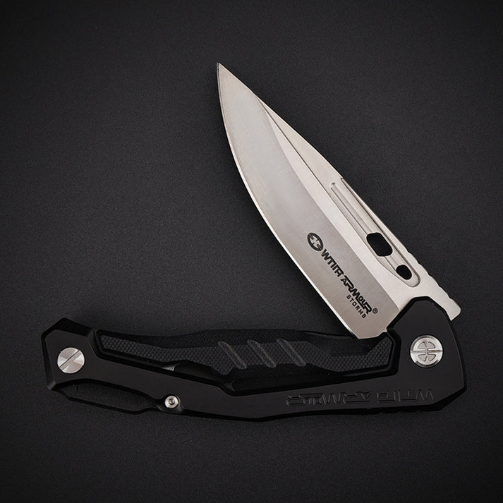 EDC Thor Folding Knife With Armour – D2 Steel, Frame Lock, G10 Handle | Strength and Precision