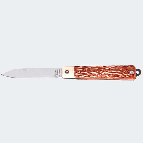Cimo Carbon Steel Pocket Knife with Acetate Handle and Sheath - 52/PC C/B