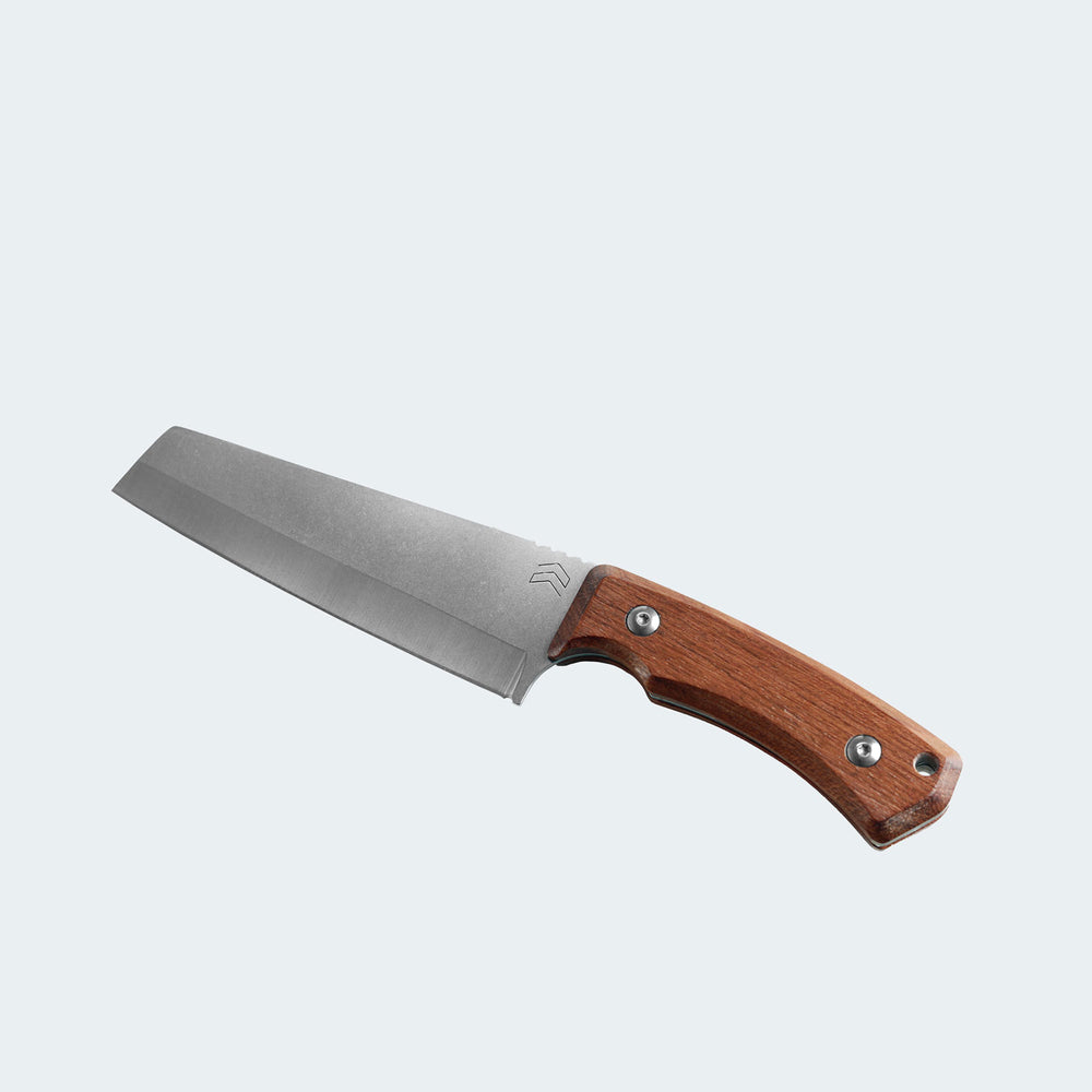 Cimo Braba V Stainless Steel Knife with Wooden Handle and Sheath - BR589-MAD