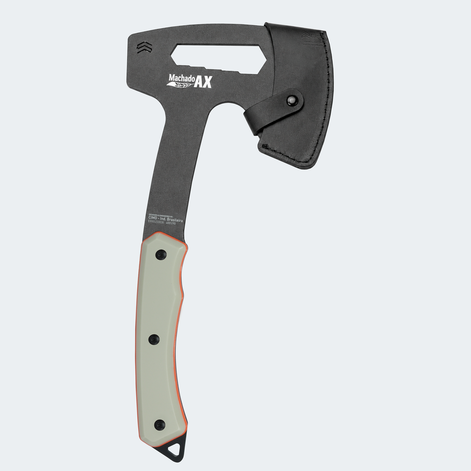 Coyote 90mm Black Rigiflex Handle Carbon Head Cimo Axe with Sheath - 4001/90 RFCO-PT