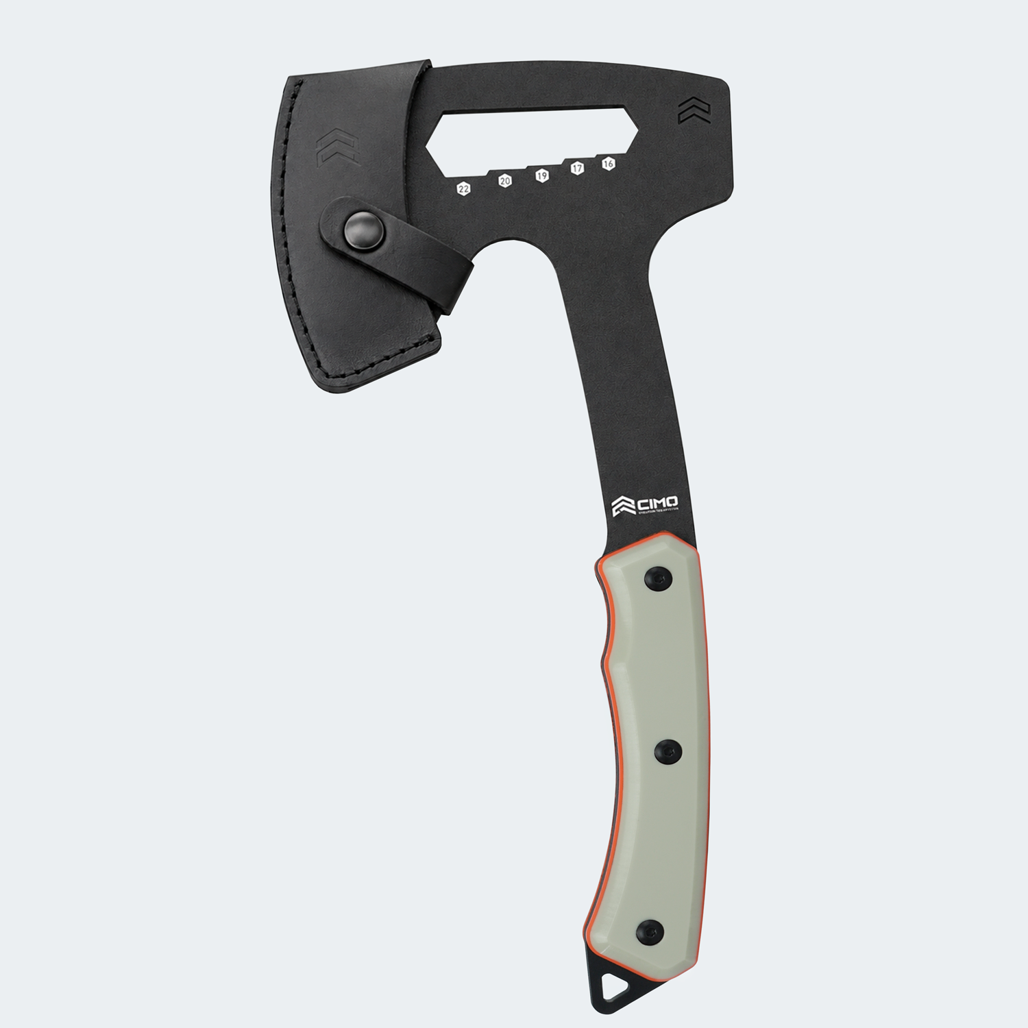 Coyote 90mm Black Rigiflex Handle Carbon Head Cimo Axe with Sheath - 4001/90 RFCO-PT