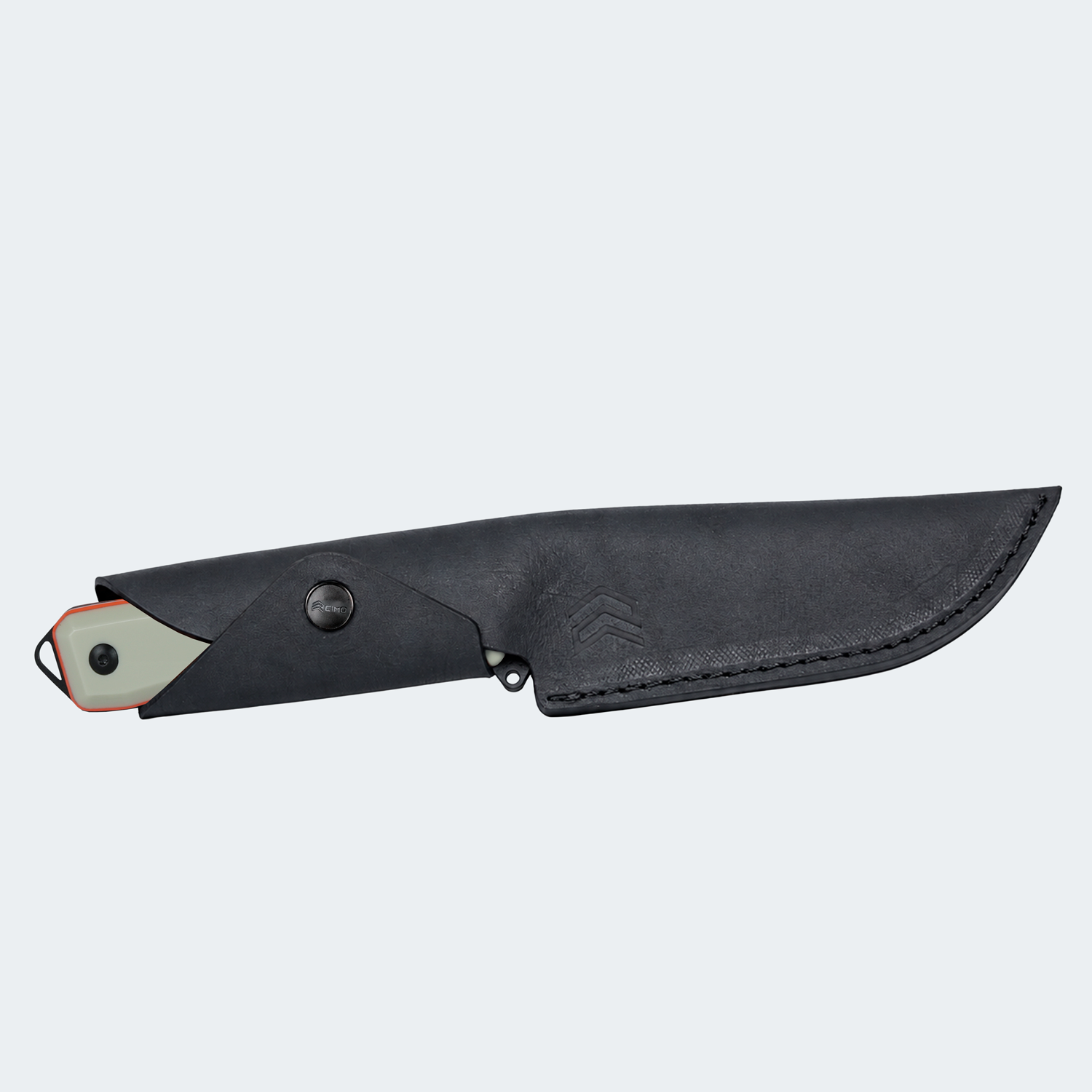 Cimo Ax Borba Carbon 5” Black Rigiflex Coyote Handle Knife with Sheath - 4041/5 RFCO-PT