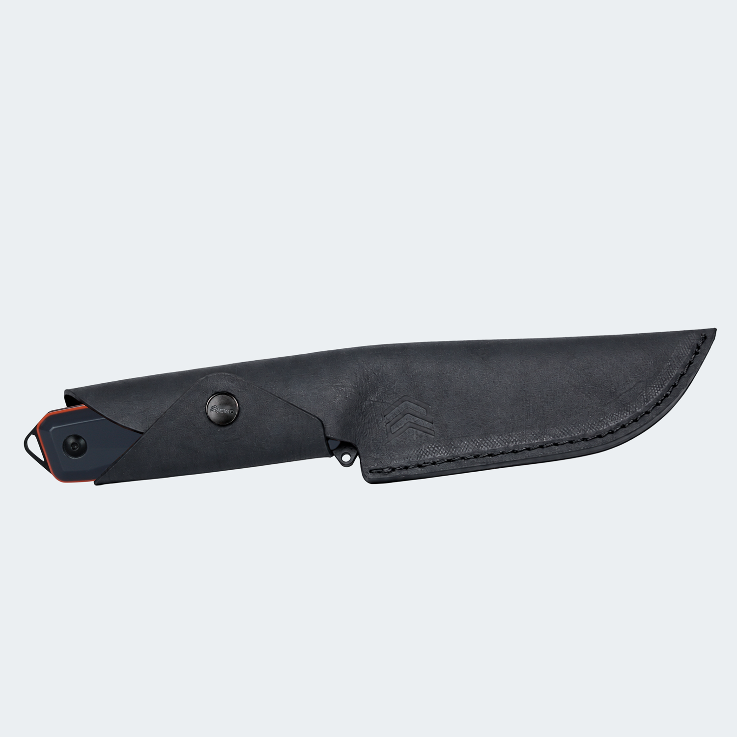 Cimo Ax Borba Carbon 5” Black Cyber Rigiflex Handle Knife with Sheath - 4041/5 RFCY-PT