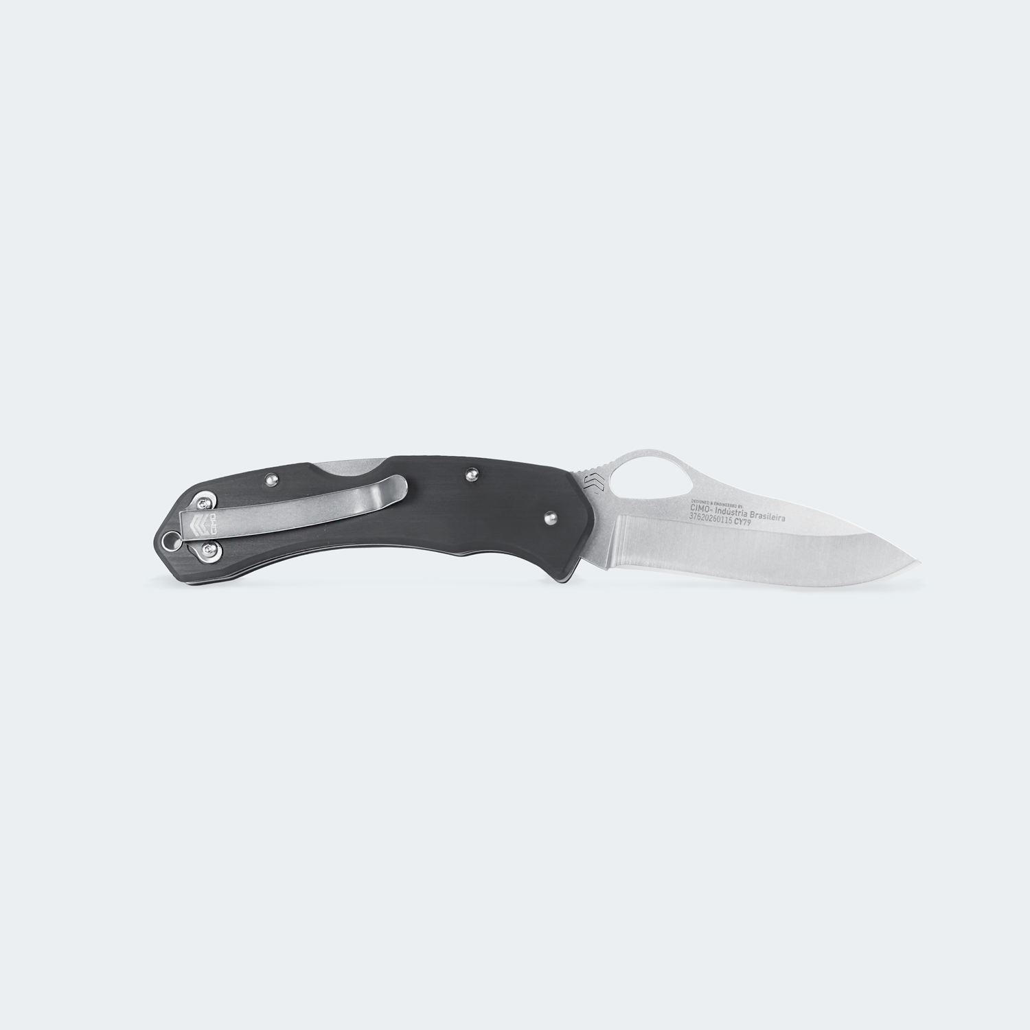 Cody Hunter Carbon Fiber Pocket Knife with Clip - CY79-FC