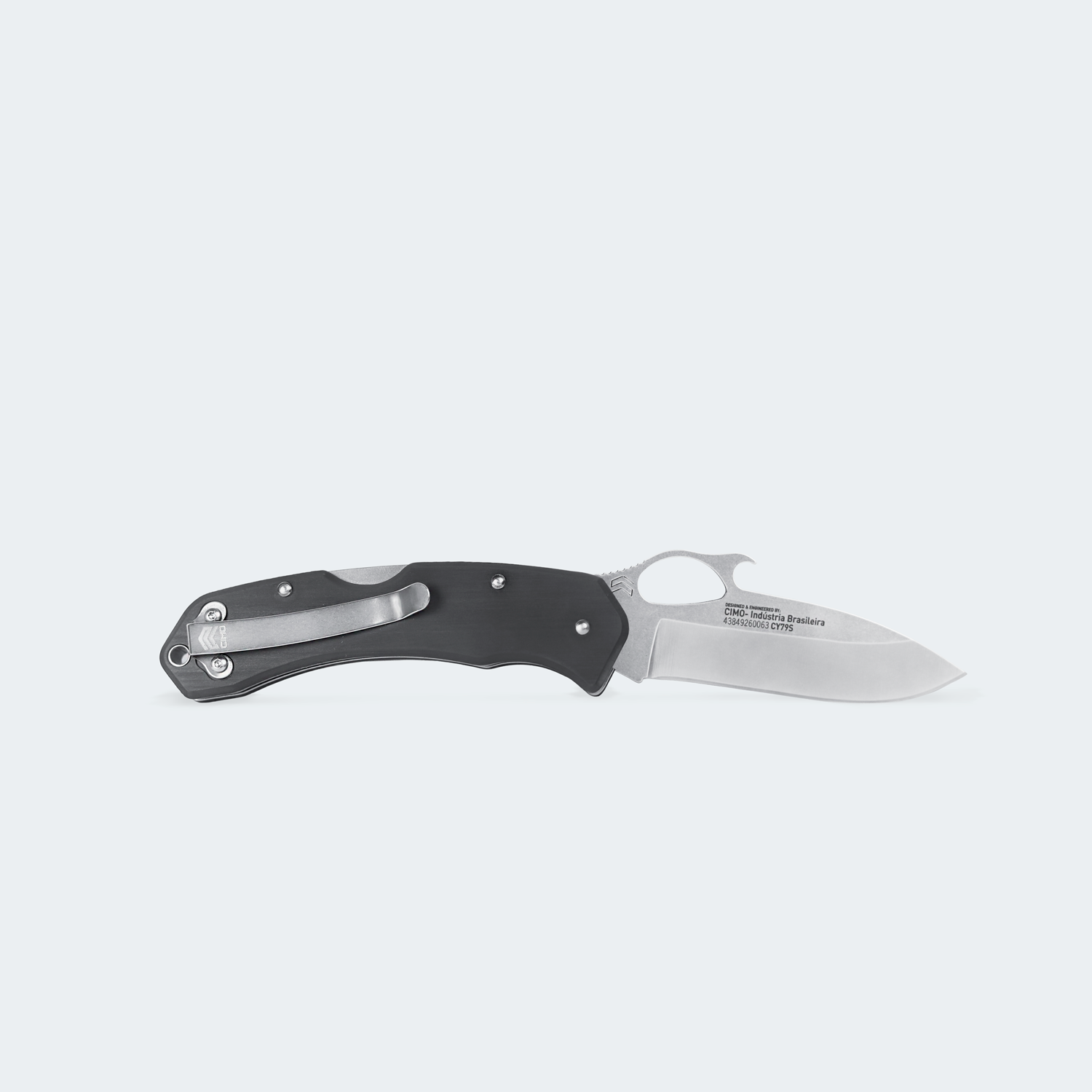 Cody Hunter Carbon Fiber Quick Draw Pocket Knife with Clip - CY79S-FC