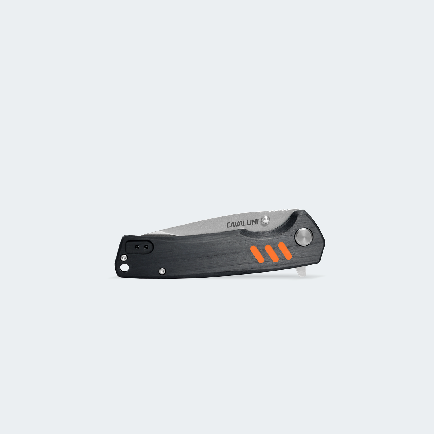 Cimo Verzon Drop Stainless Steel Knife Carbon Fiber Handle with Cavallini Bearing - VZ85-FCzC