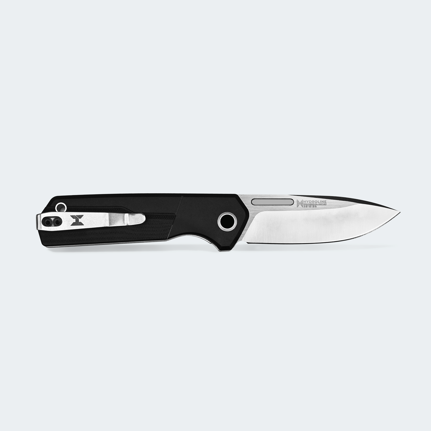 HydroStride Eclipse — Canivete EDC 79mm Lâmina 14C28N All-Black
