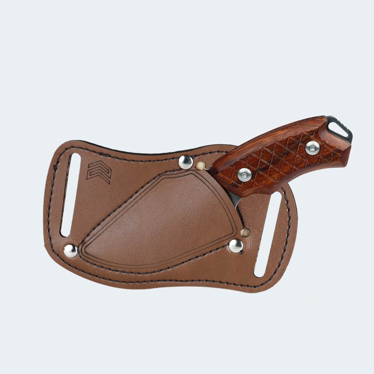 Cimo Braba I Stainless Steel Knife with Wooden Handle and Sheath - BR189-MAD