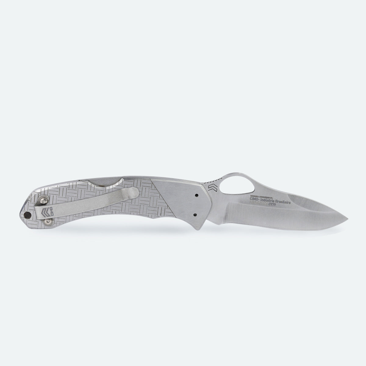 CIMO Stainless Steel Pocket Knife with Clip | Stainless Steel Handle ...