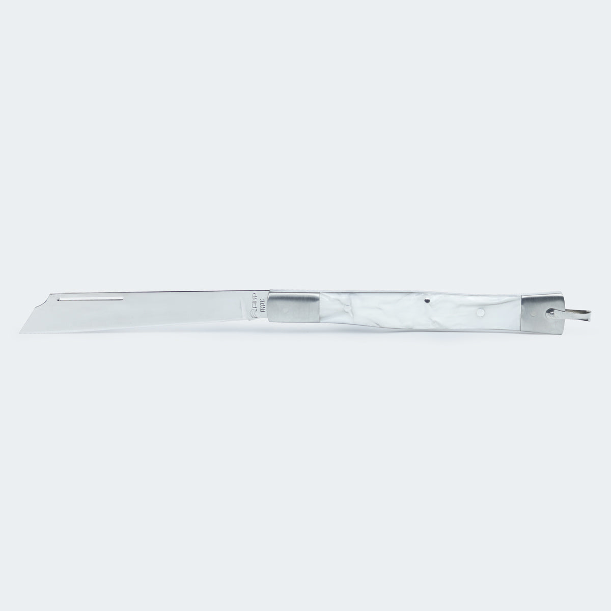 Special Edition Cimo Icons Pocket Knife 330/L Stainless Steel White Acrylic Handle + 220/7 Mini