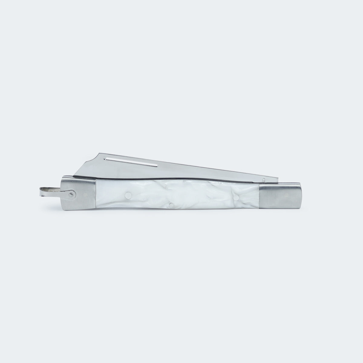 Special Edition Cimo Icons Pocket Knife 330/L Stainless Steel White Acrylic Handle + 220/7 Mini
