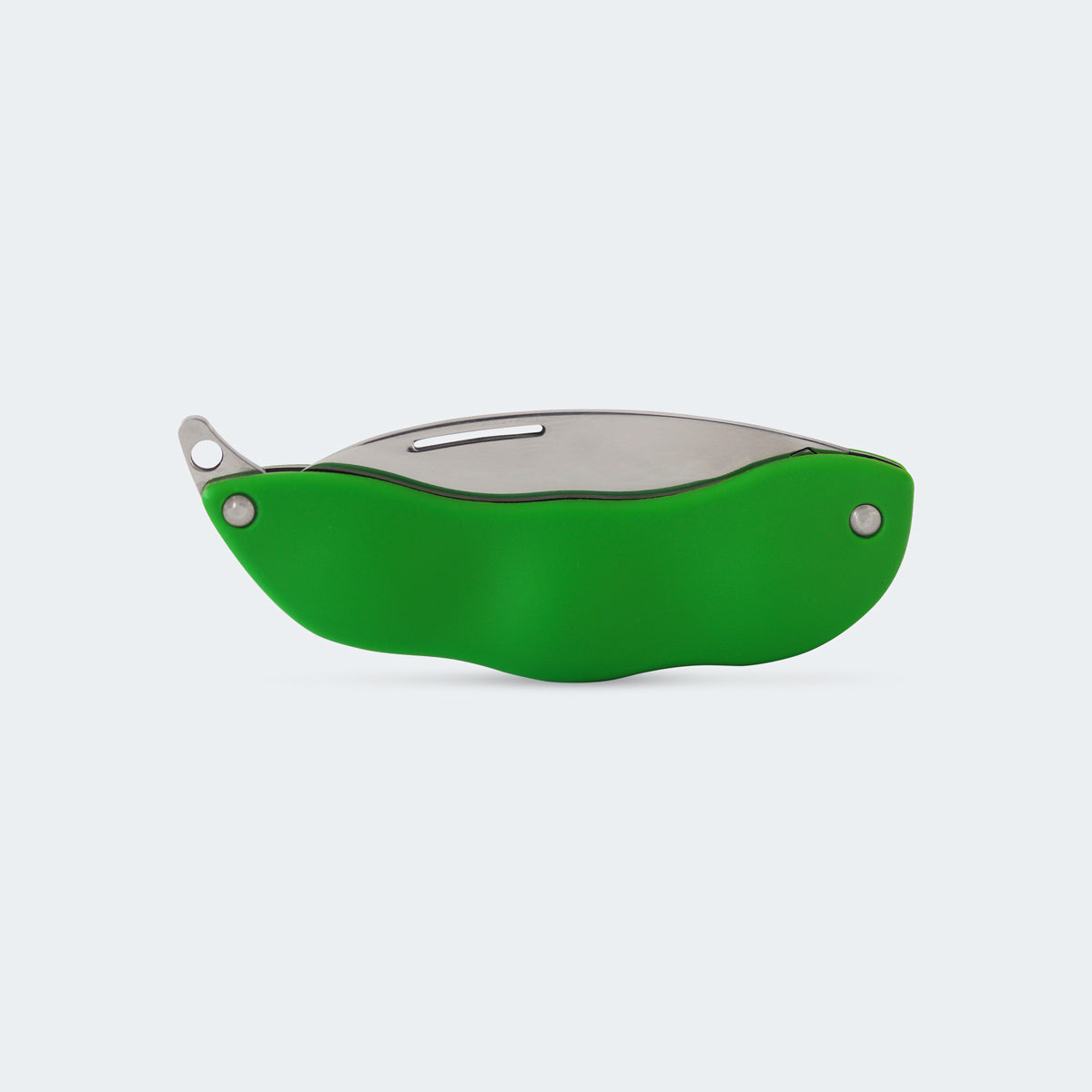 Cimo Bagha Soja Stainless Steel Folding Knife with Green ABS Handle - HP66V
