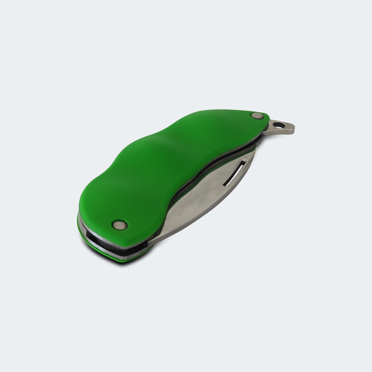 Cimo Bagha Soja Stainless Steel Folding Knife with Green ABS Handle - HP66V