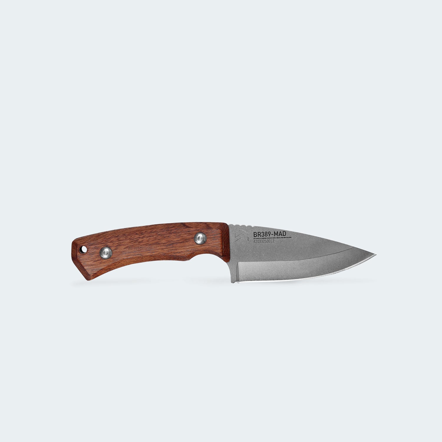 Cimo Braba III Stainless Steel Knife with Wooden Handle and Sheath - BR389-MAD