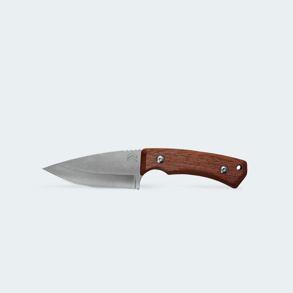 Cimo Braba III Stainless Steel Knife with Wooden Handle and Sheath - BR389-MAD