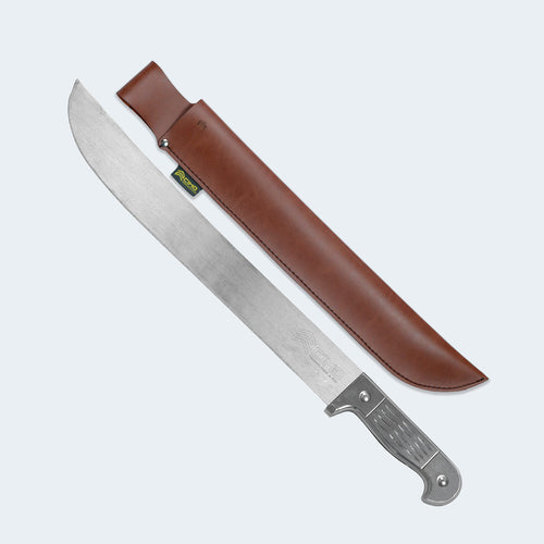 Cimo 16 Carbon Steel Machete with Aluminum Handle and Sheath - 1040/16 C/B