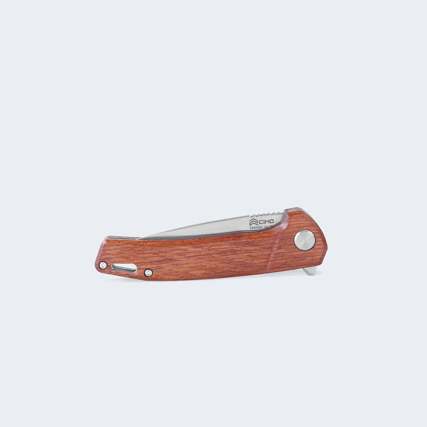 Canivete Cimo Nexus K 14C28N Cabo Madeira C/Rolamento - NKS82-MAD