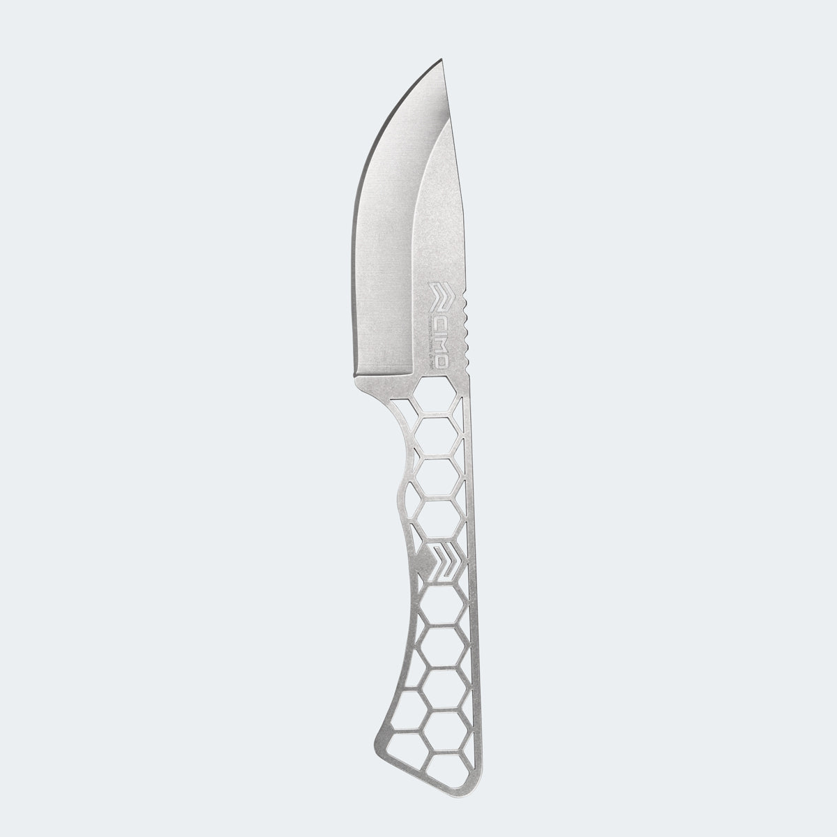 Cimo Travel Set with Point Knife, Fork, Cutting Board, and Green Carry Bag - IC181V