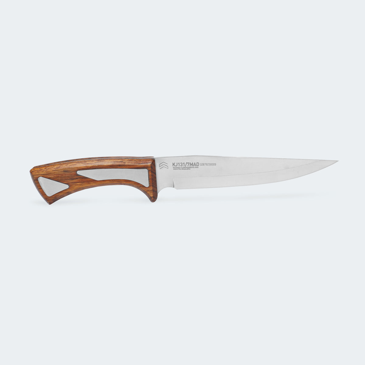 Cimo Kandandji 7 Stainless Steel Wood Handle 2 Knife with Sheath - KJ131/7-MAD C/B