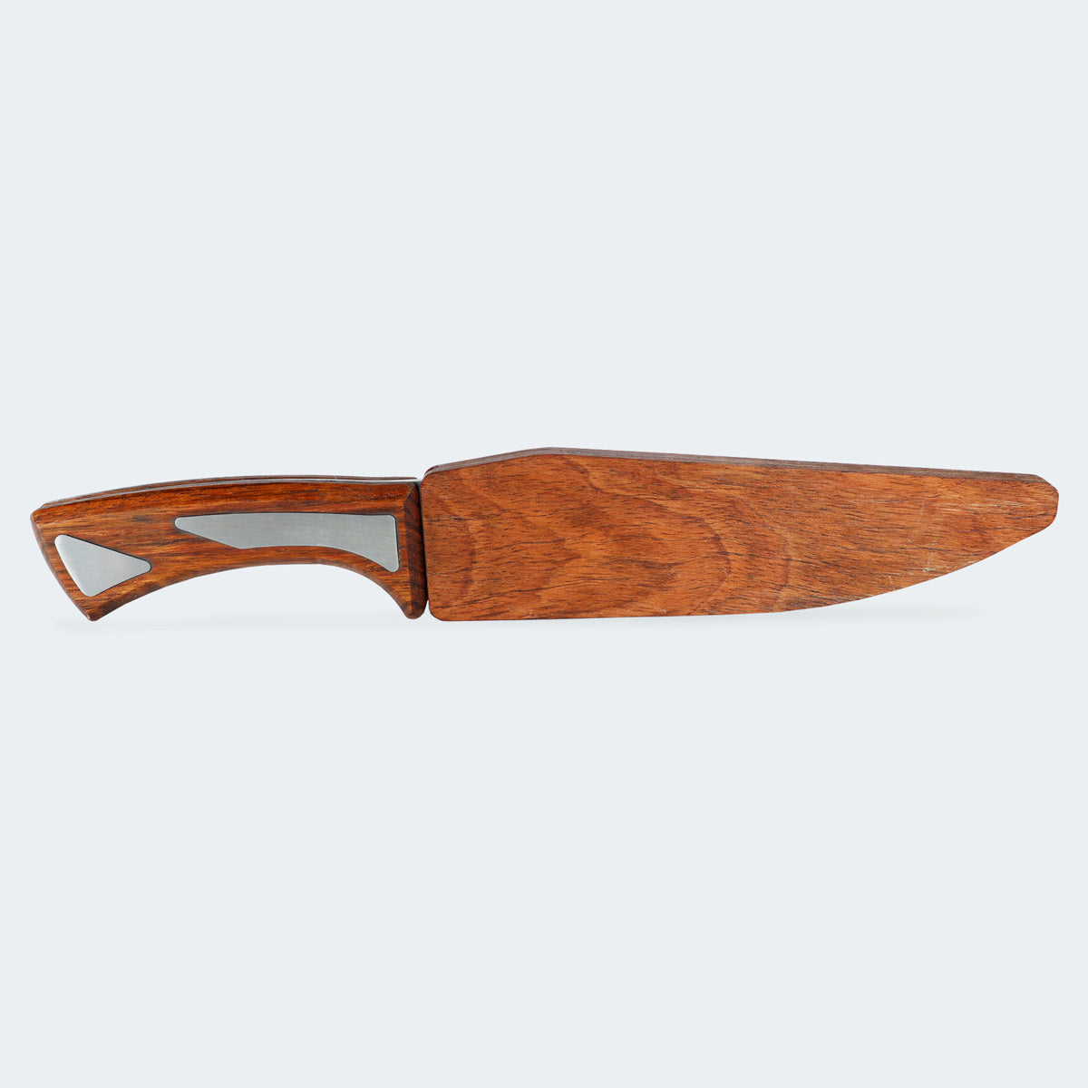 Cimo Kandandji 7 Stainless Steel Wood Handle 2 Knife with Sheath - KJ131/7-MAD C/B