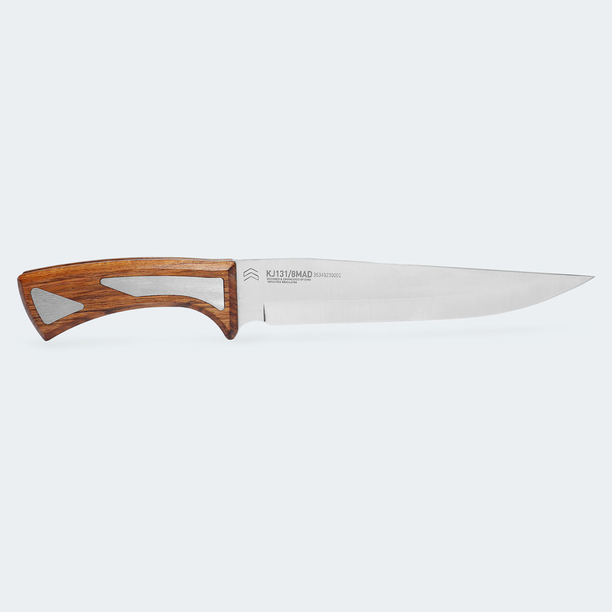 Cimo Kandandji 8 Stainless Steel Knife with Wooden Handle and Sheath - KJ131/8-MAD C/B