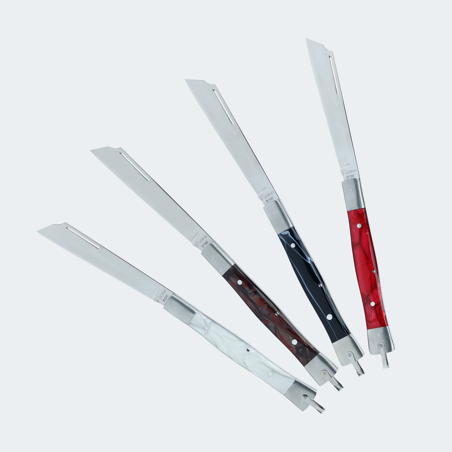 Special Edition Cimo Icons Pocket Knife 330/L Stainless Steel Brown Acrylic Handle + 220/3 Mini