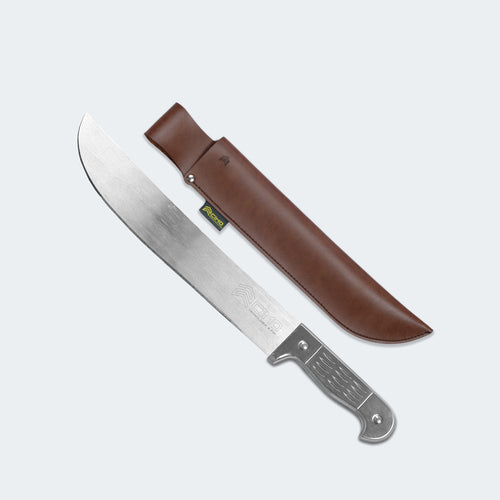 Cimo 12” Carbon Steel Machete with Aluminum Handle and Sheath - 1040/12 C/B