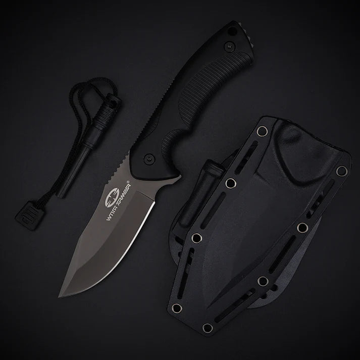 WASP Tactical Knife With Armor – 440C Steel, Nylon Fiber Handle | Combat and Resistance
