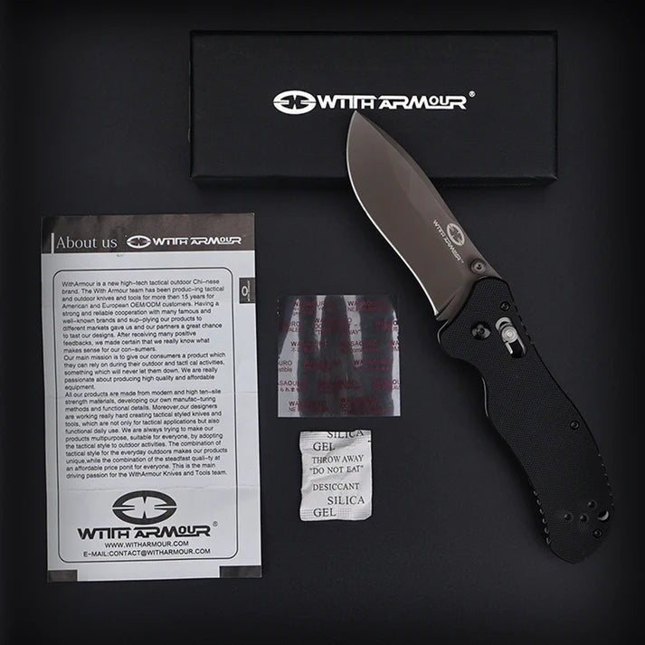 EDC Knife Eagle Claw With Armour – 440C Steel, Axis Lock, G10 Handle | Compact and Durable