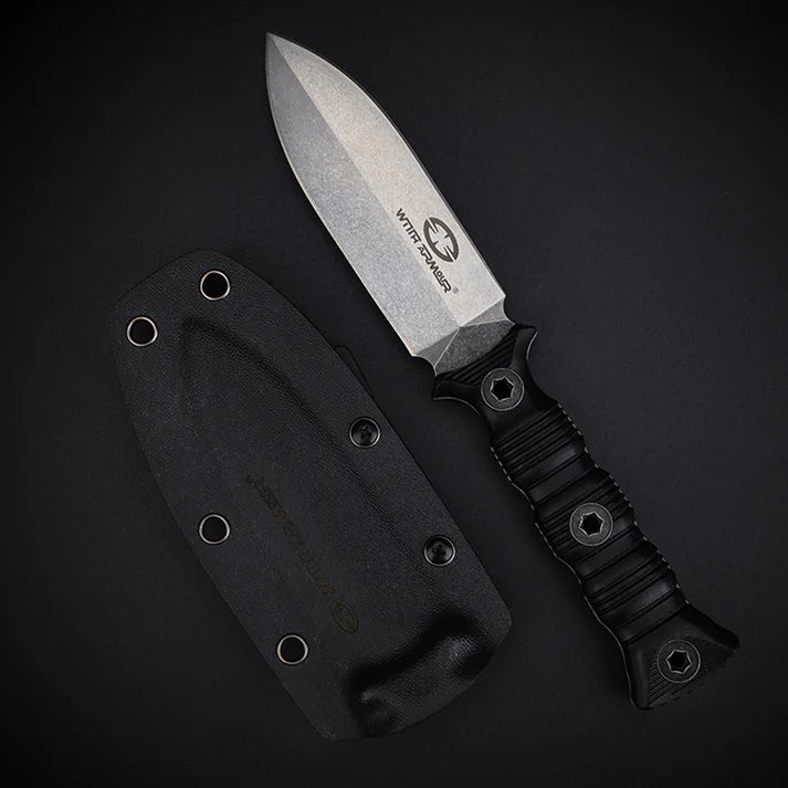 Bayonet Knife With Armour – 440C Steel, Kydex Sheath, G10 Handle | Compact and Resilient