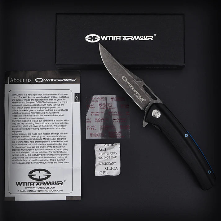 EDC Folding Knife Dro WithArmour – D2 Steel, G10 Handle | Reliable Daily Use