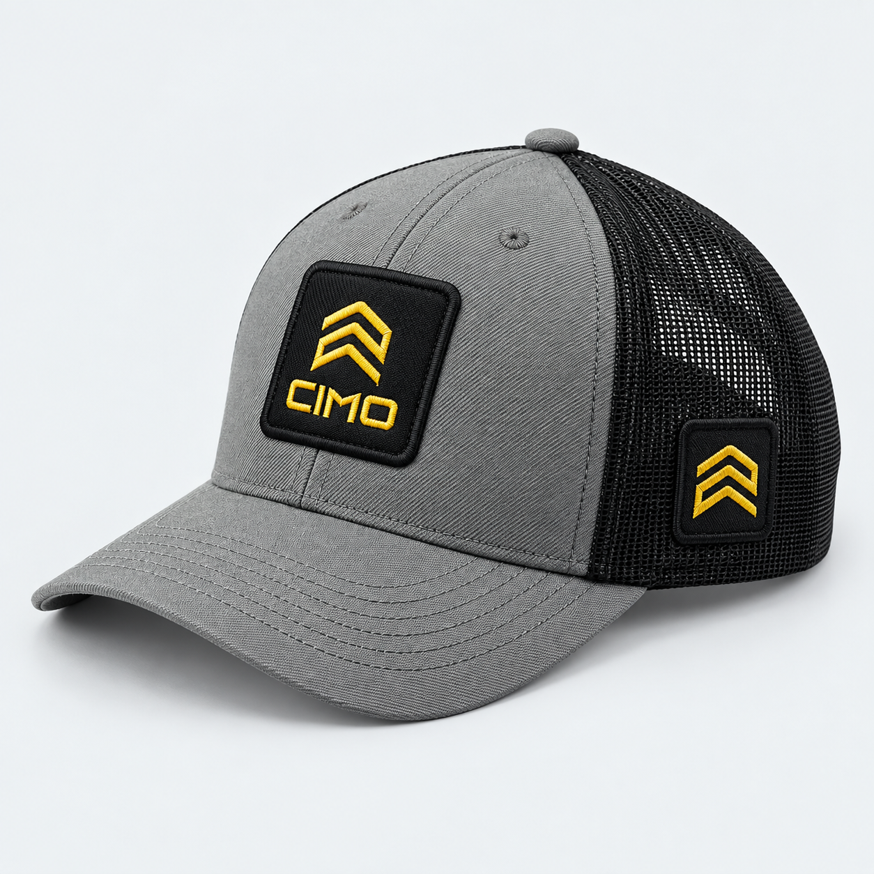 Boné Trucker Cimo Explorer Cinza - frente