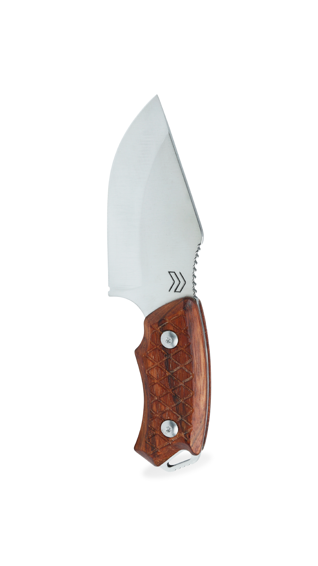 Cimo Braba I Stainless Steel Knife with Wooden Handle and Sheath - BR189-MAD