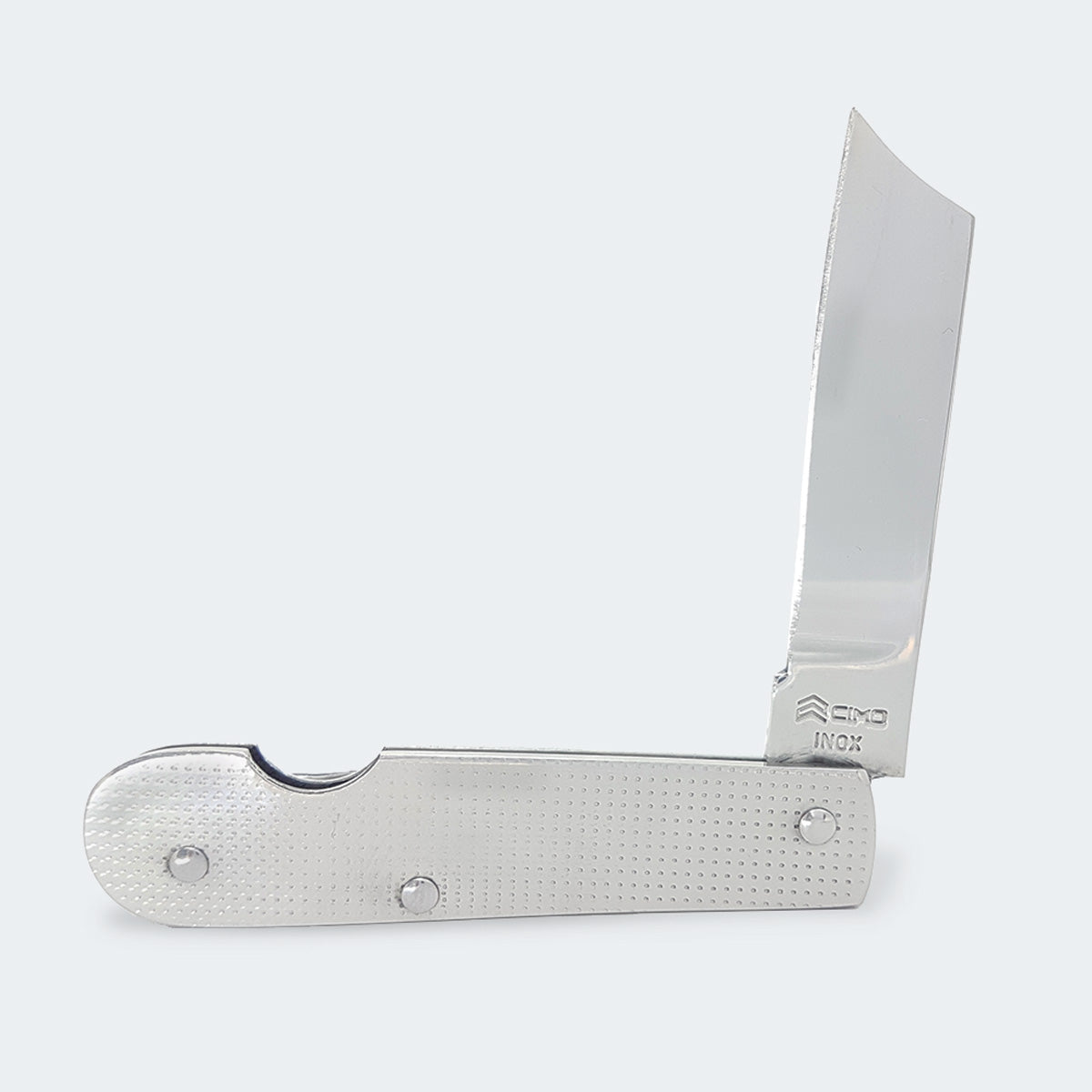 Cimo Stainless Steel Pocket Knife with Stainless Steel Handle and Clip - 21/3 CLIP