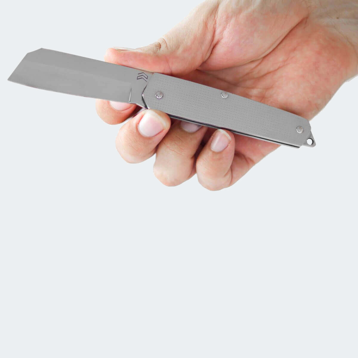 Cimo Stainless Steel Pocket Knife with Stainless Steel Handle and Sheath - 59/3 I C/B