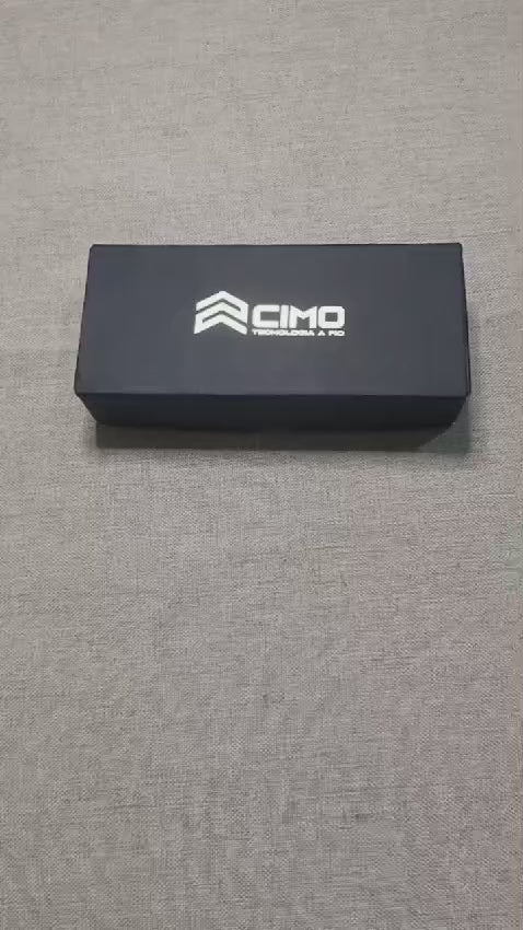 Cimo Colombo Stainless Steel Pocket Knife with Carbon Fiber Handle and Clip - CO178-FC