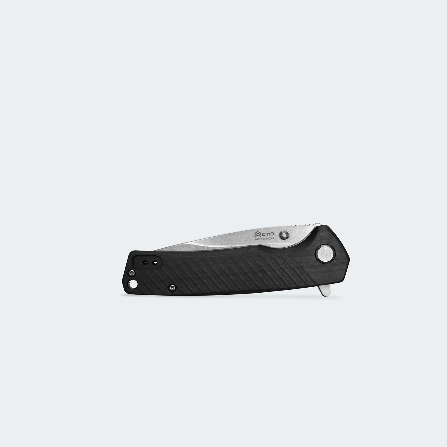 Verzon Drop Swedish Steel Pocket Knife Carbon Fiber Handle with Bearing - VZS85-FC