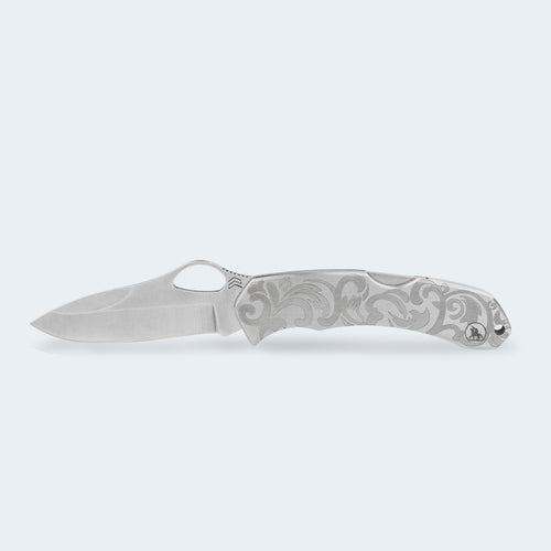 Cimo Cody Flos Stainless Steel Pocket Knife with Clip - CY79-FL